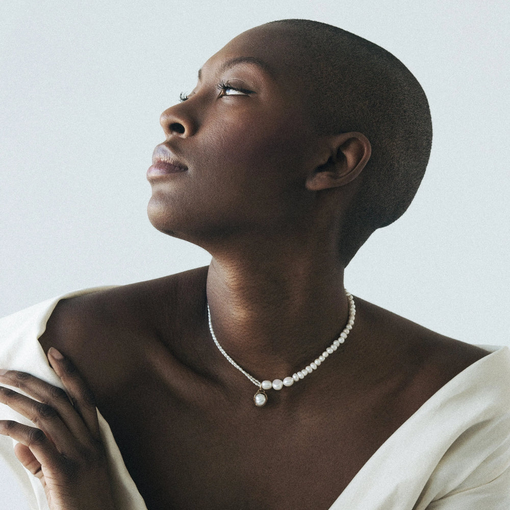 Petite Mix Pearl Collar by Anita Berisha - At Present Jewelry