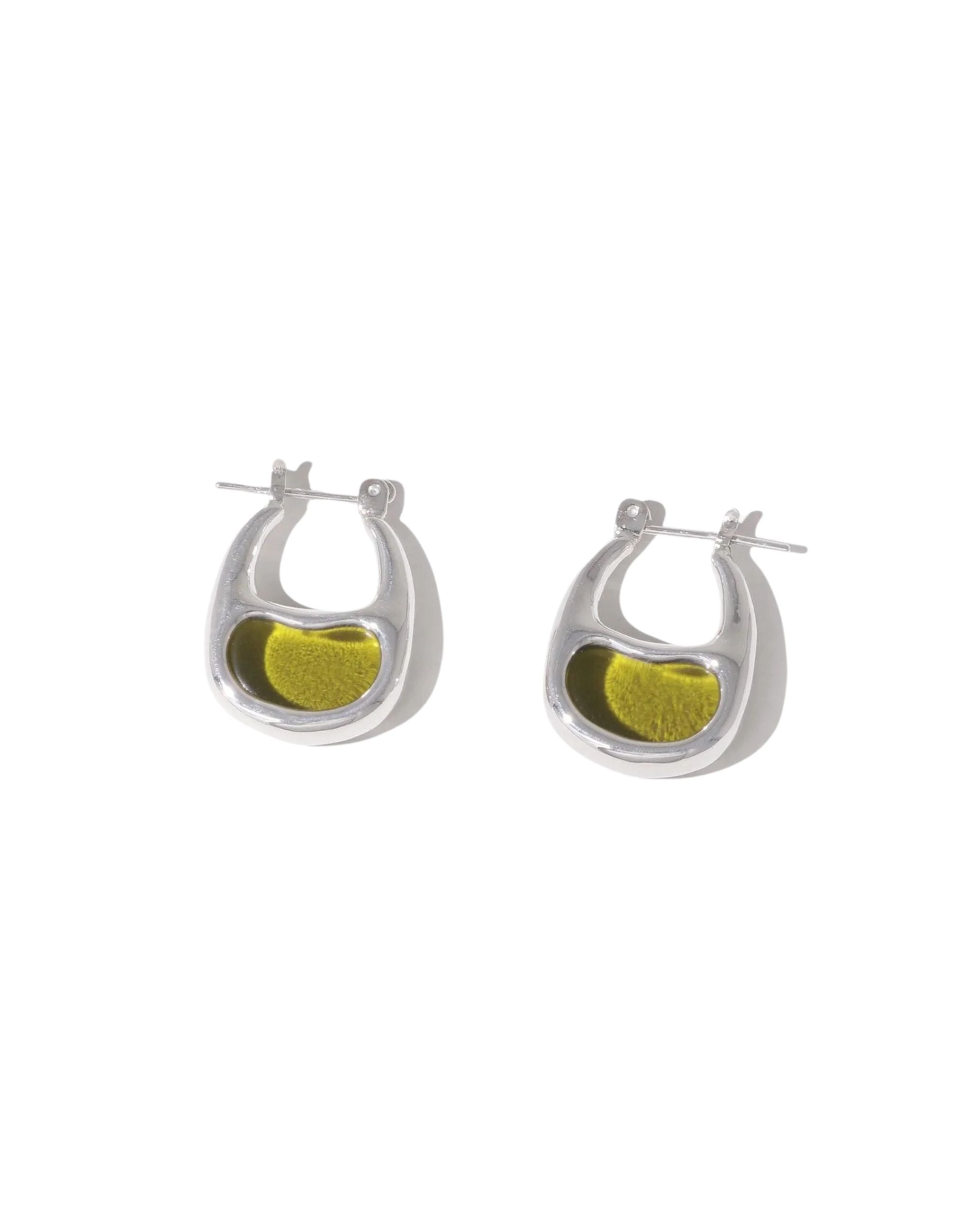 Bean Hoop Earrings | Small