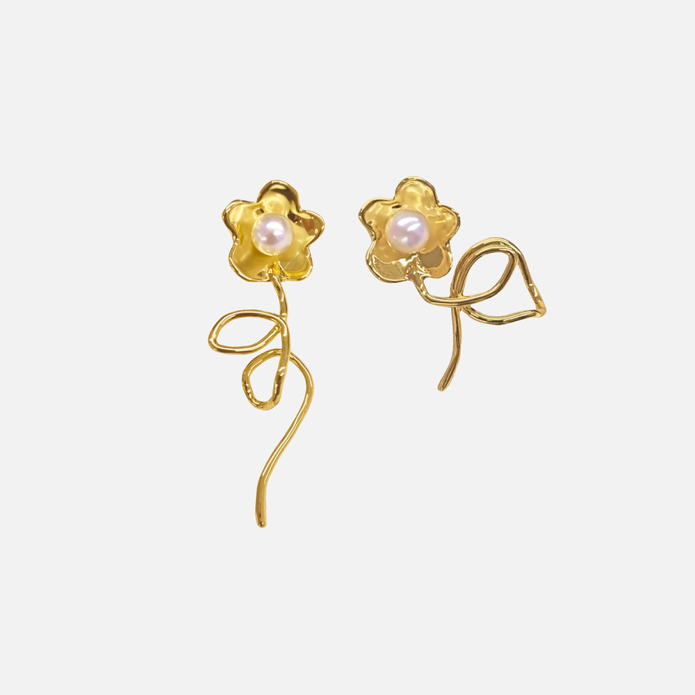 Stems and All Earrings by Anita Berisha - At Present Jewelry