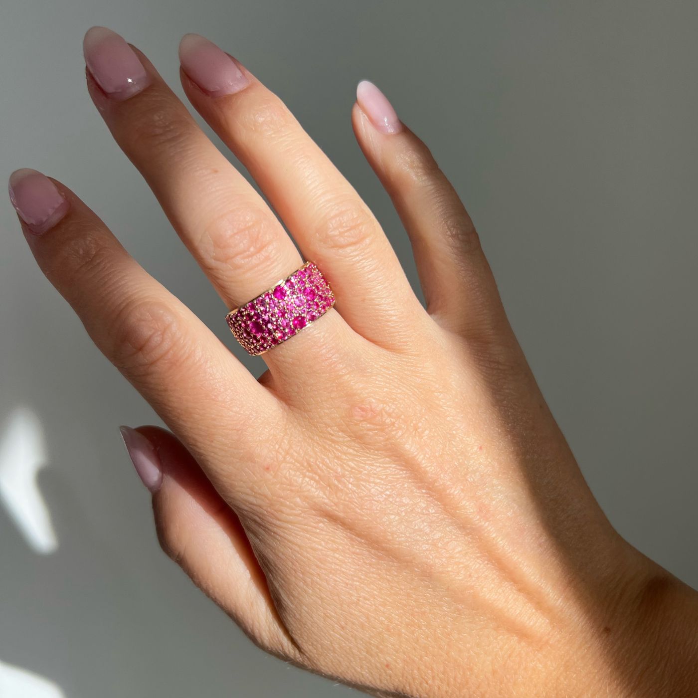 Sapphire Cigar Band by Eriness - At Present Jewelry