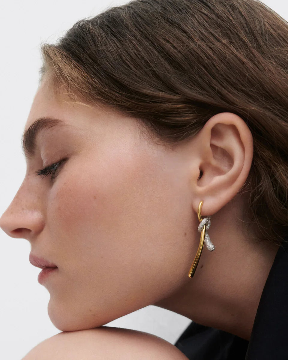 Pavé Twist Hoops by PDPaola - At Present Jewelry