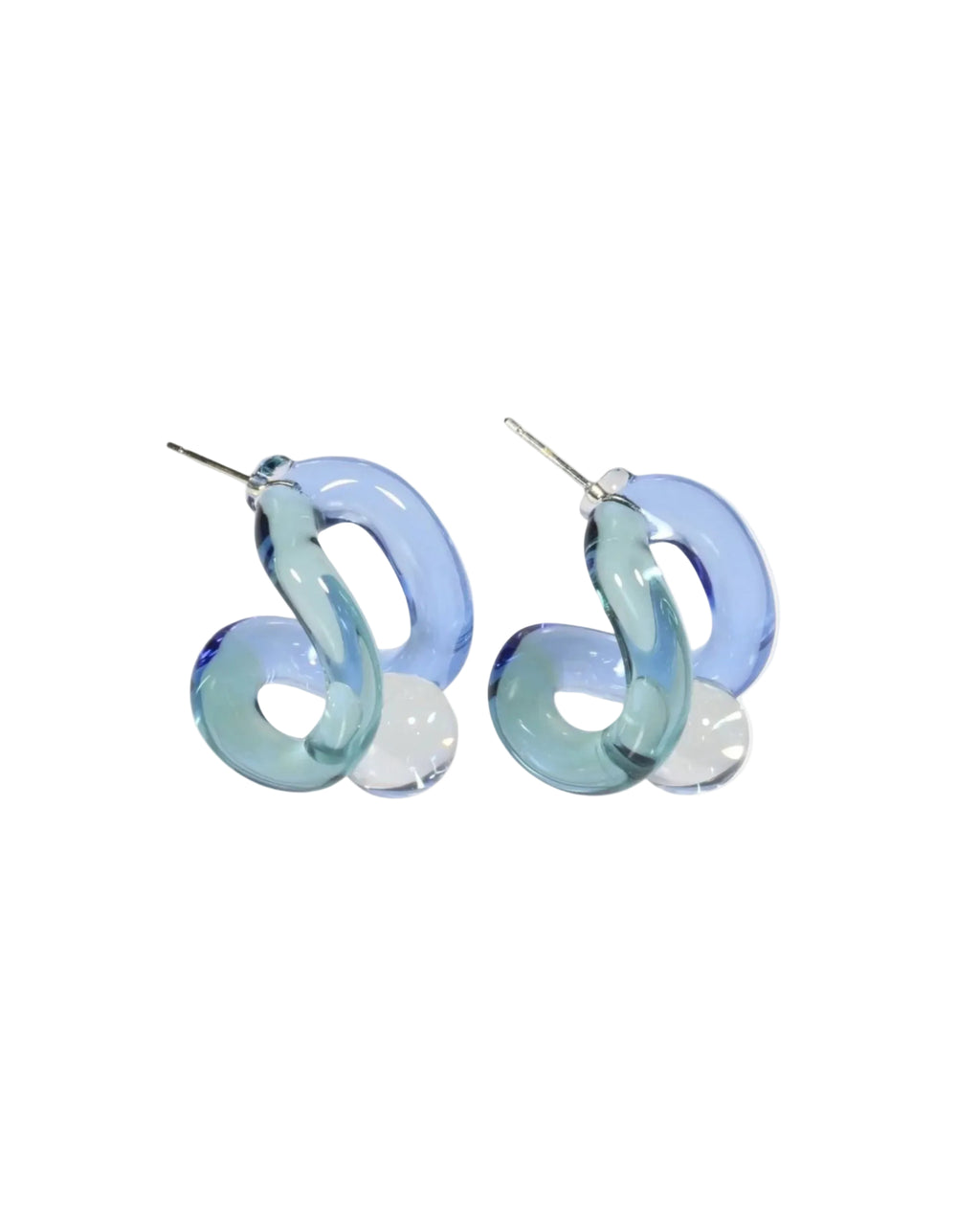 Ribbon Hoop Earrings