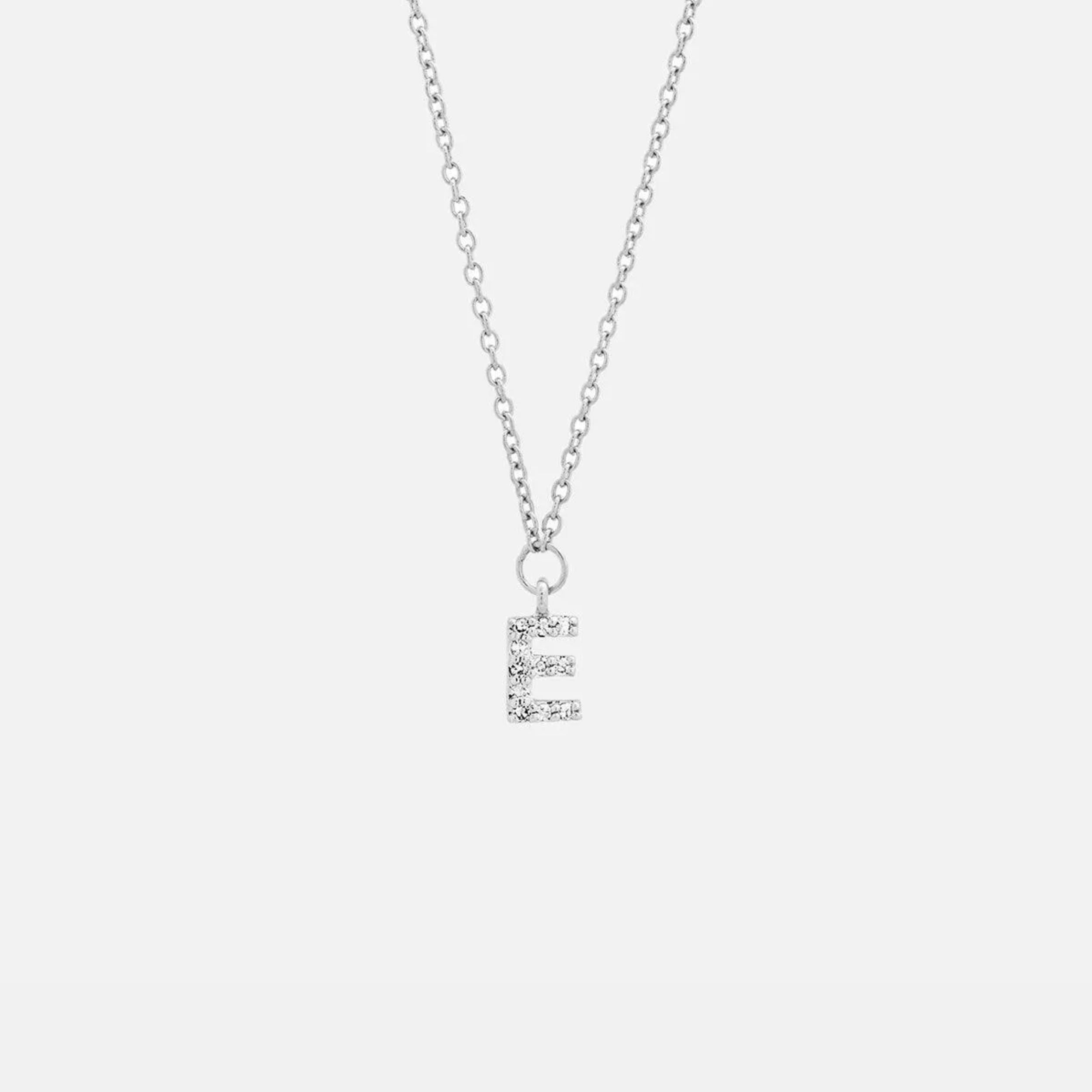 Diamond Mini Initial Necklace by Eriness - At Present Jewelry