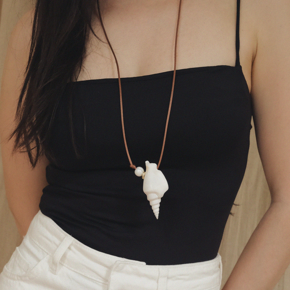 Eternity Shell Pendant by Anita Berisha - At Present Jewelry