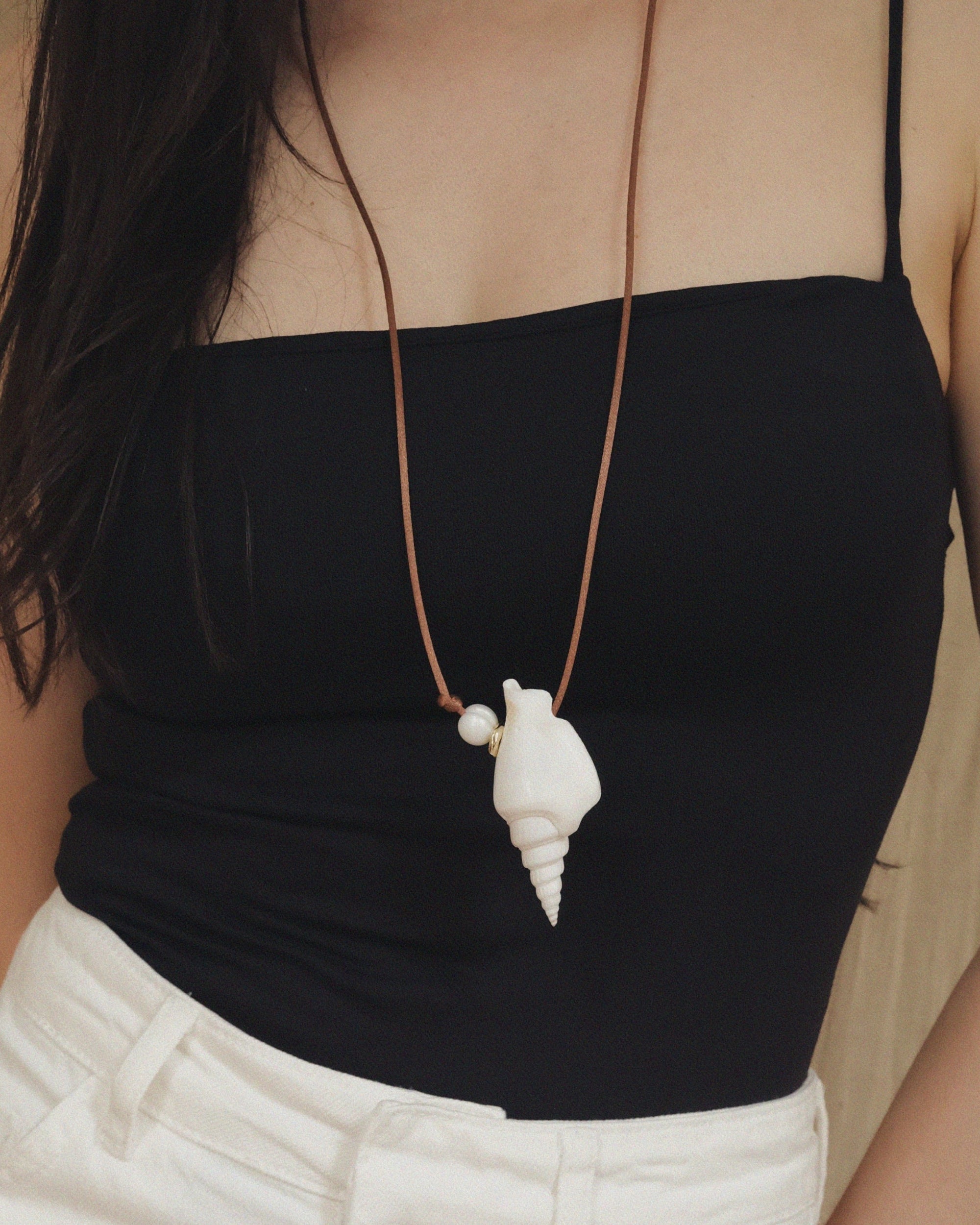 Eternity Shell Pendant by Anita Berisha - At Present Jewelry