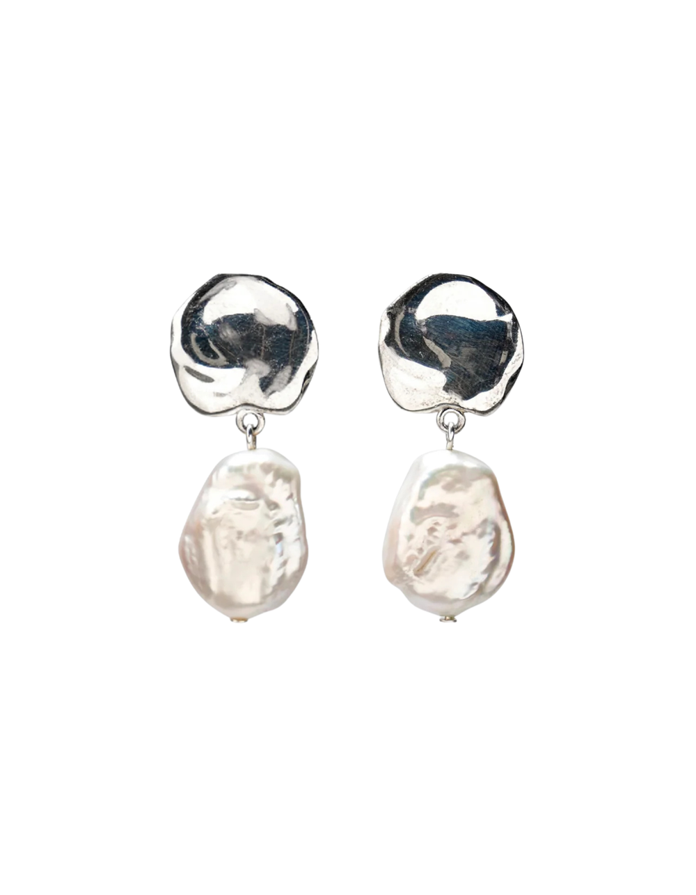 Coin Reflection Earrings by Lizzie Fortunato - At Present Jewelry