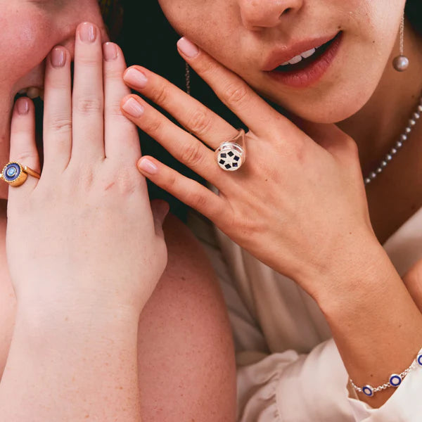 Ellsworth Pillbox Ring, Silver by Monbouquette - At Present Jewelry
