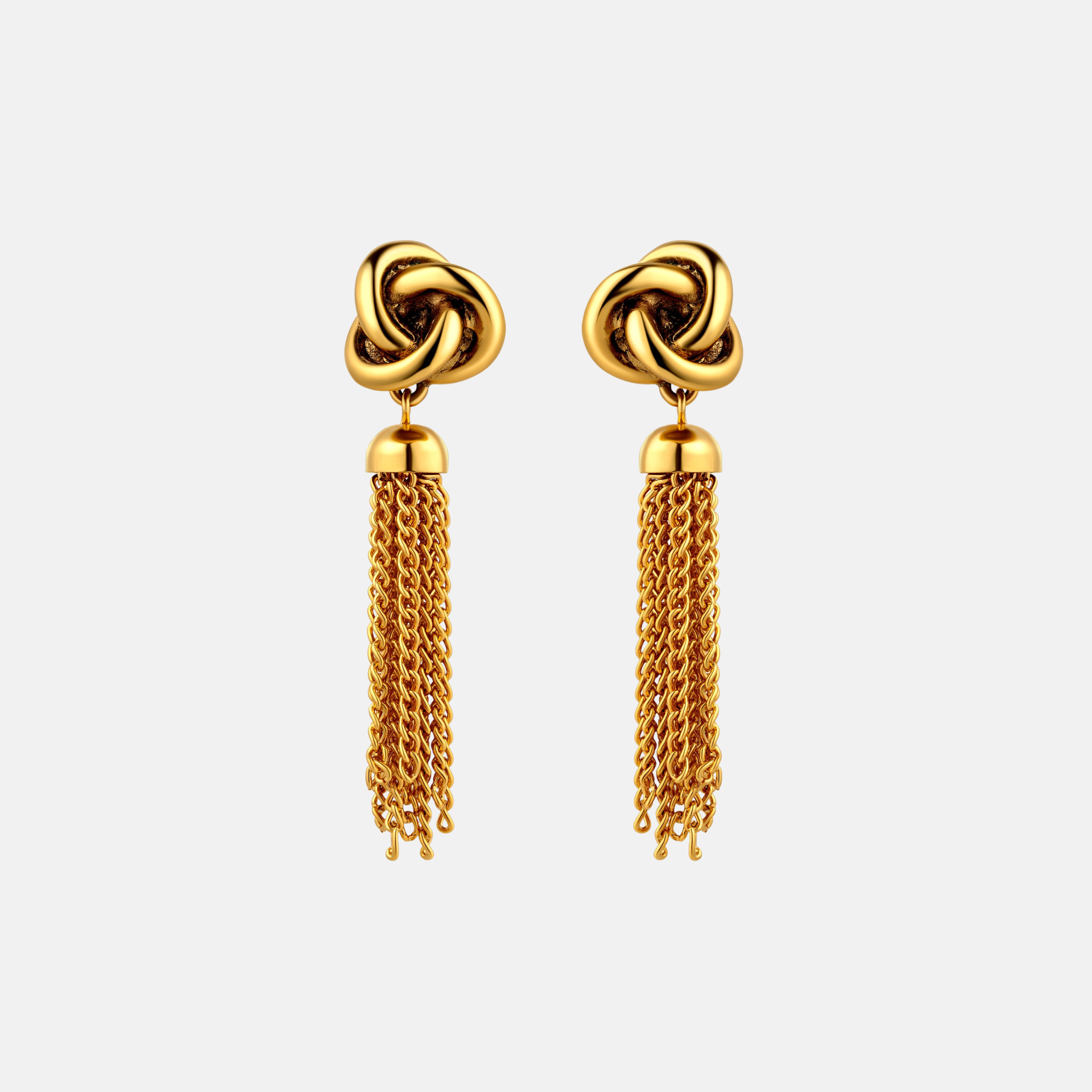 Knot Tassel Earring by Christina Caruso - At Present Jewelry