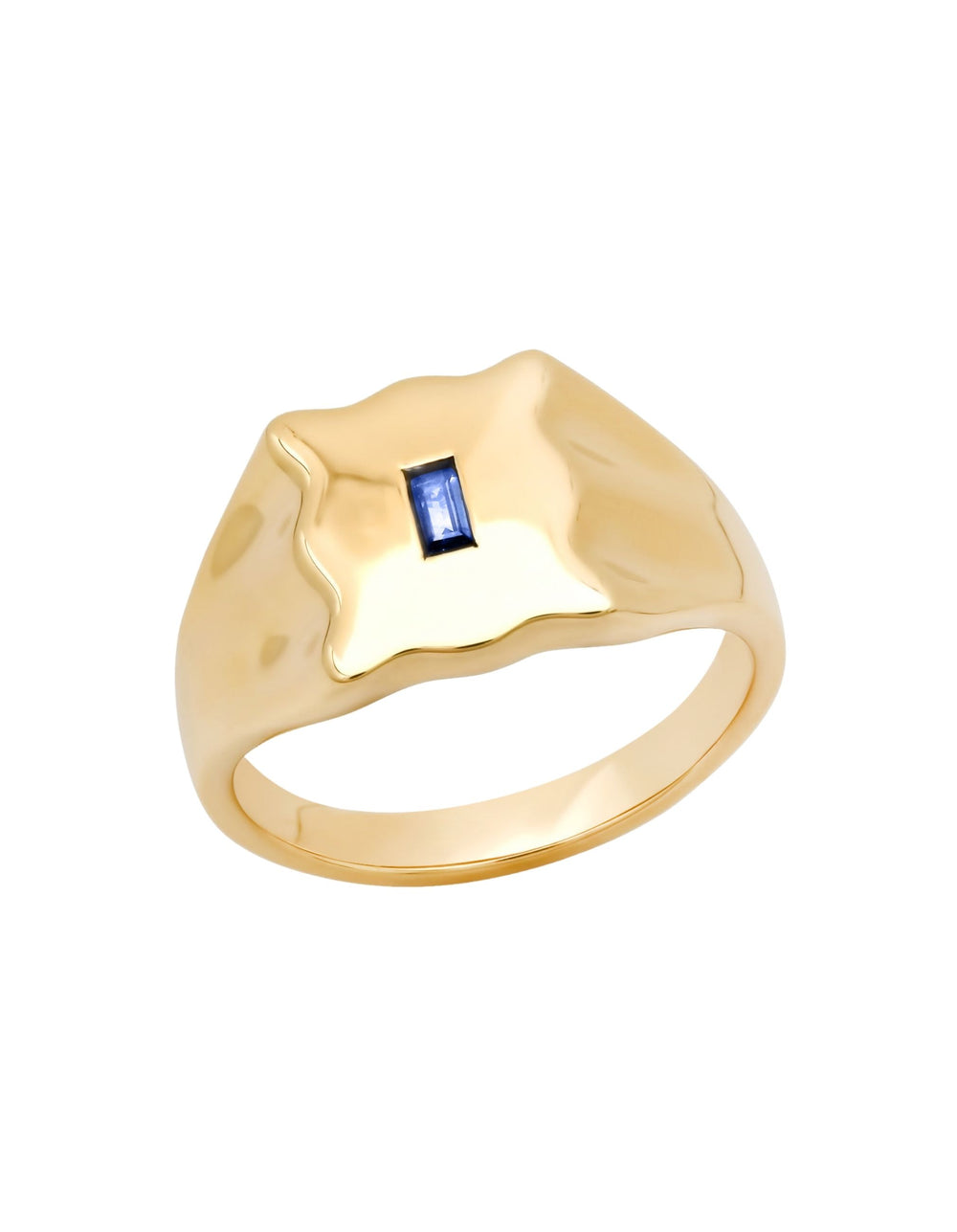 Baguette Form Signet Ring by Eriness - At Present Jewelry