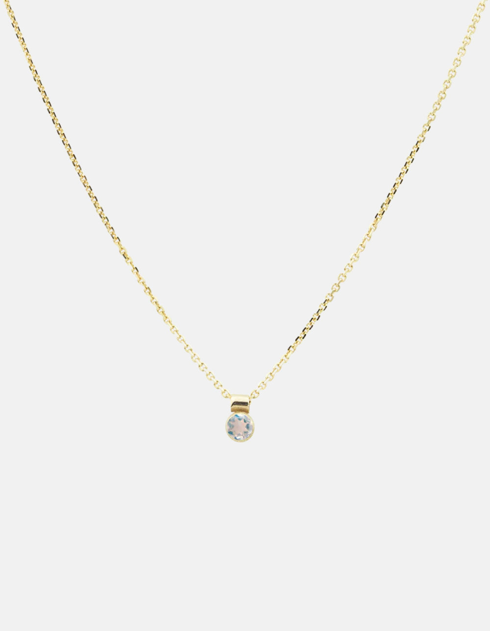 Solo Necklace, Birthstone by White/Space - At Present Jewelry