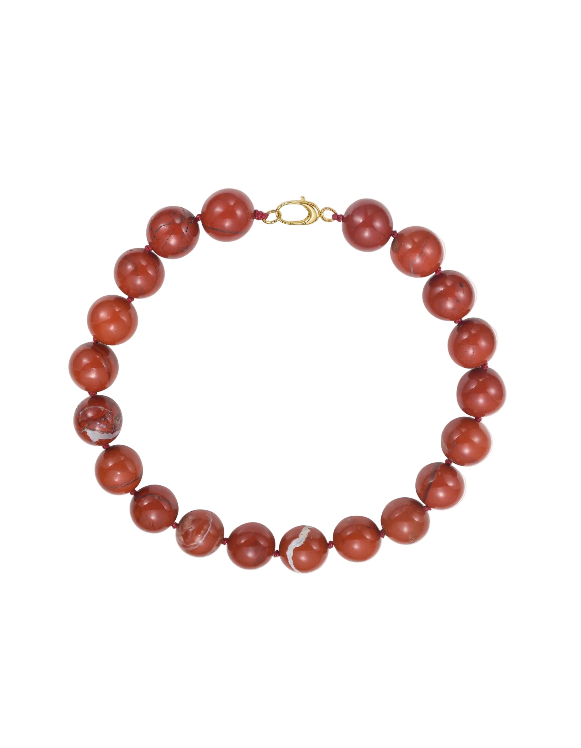 Mega Jasper Bead Necklace by Lionheart - At Present Jewelry
