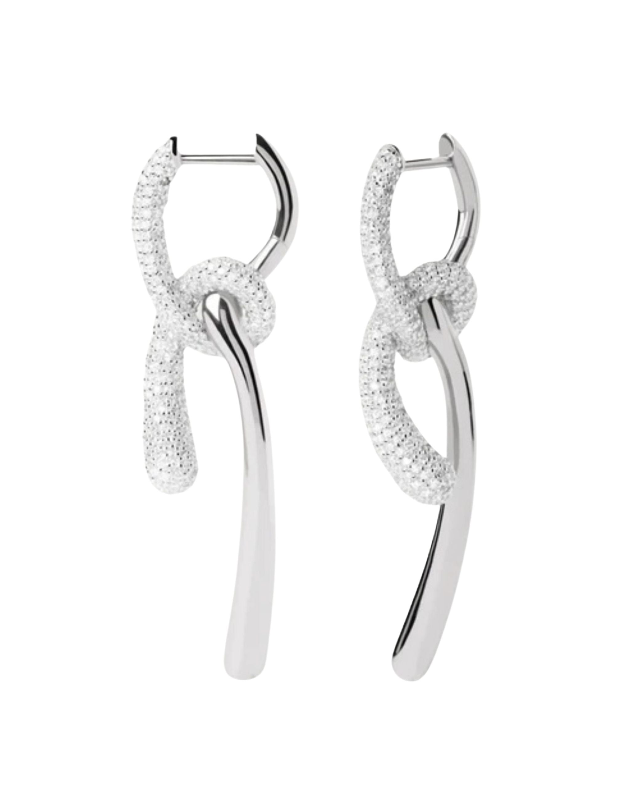 Pavé Twist Hoops