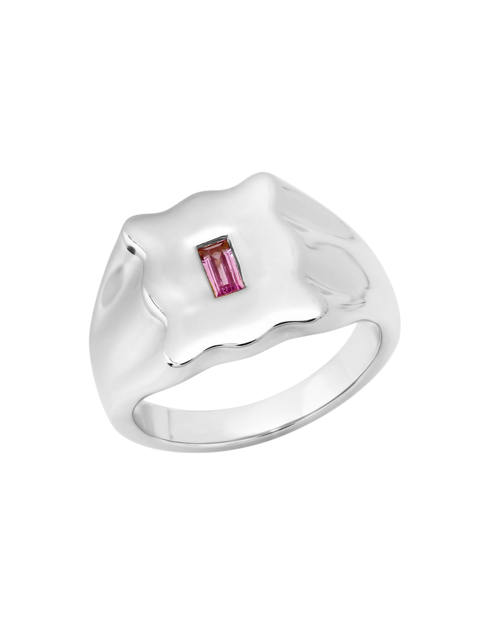 Baguette Form Signet Ring by Eriness - At Present Jewelry