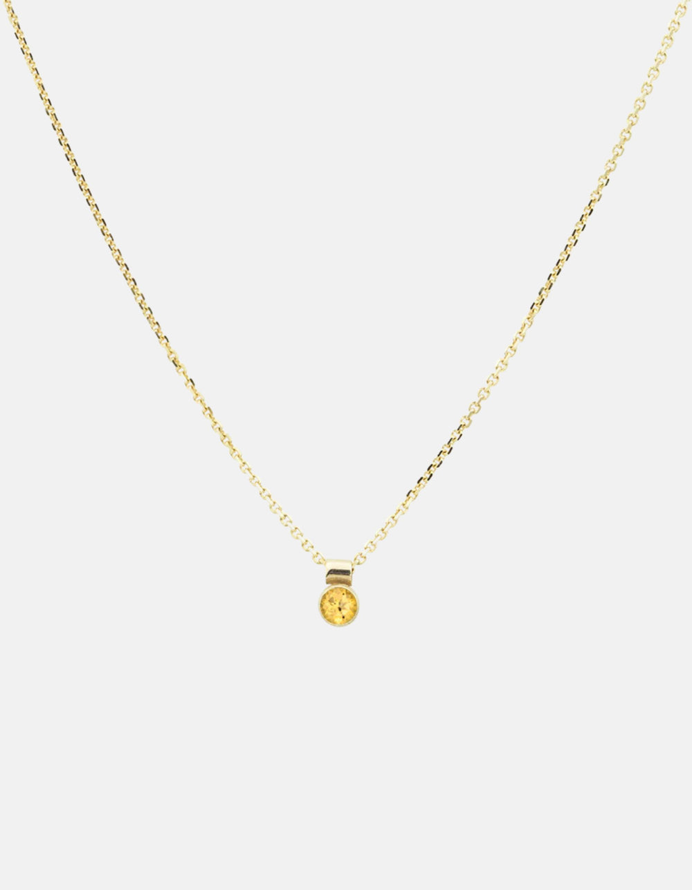 Solo Necklace, Birthstone by White/Space - At Present Jewelry