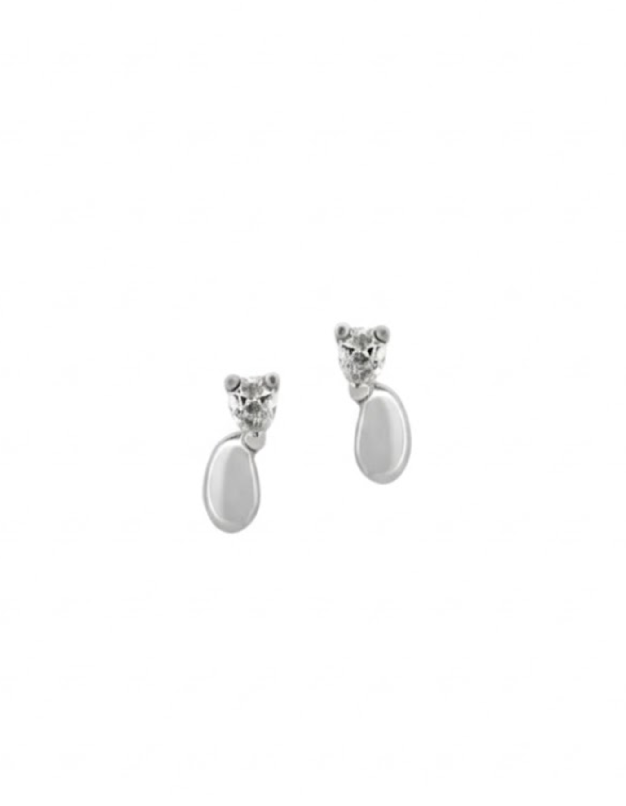 Dewdrop Diamond and Gold Earring