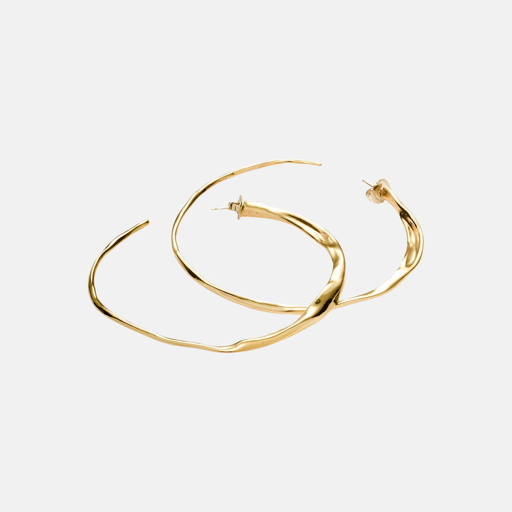 Small Sinew Hoops by Ariana Boussard-Reifel - At Present Jewelry
