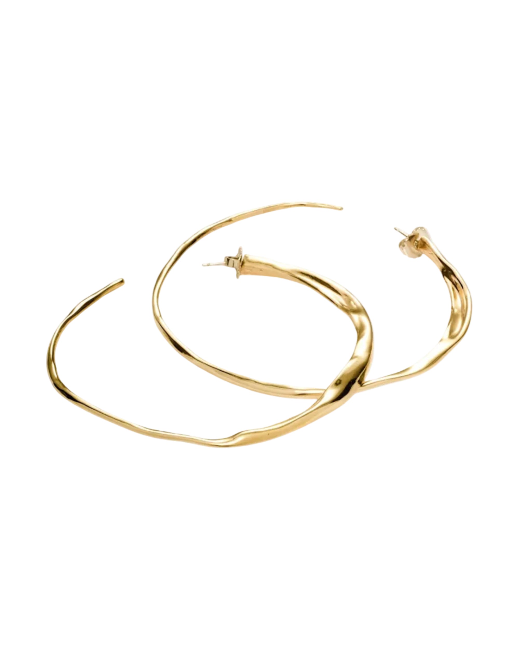 Small Sinew Hoops by Ariana Boussard-Reifel - At Present Jewelry