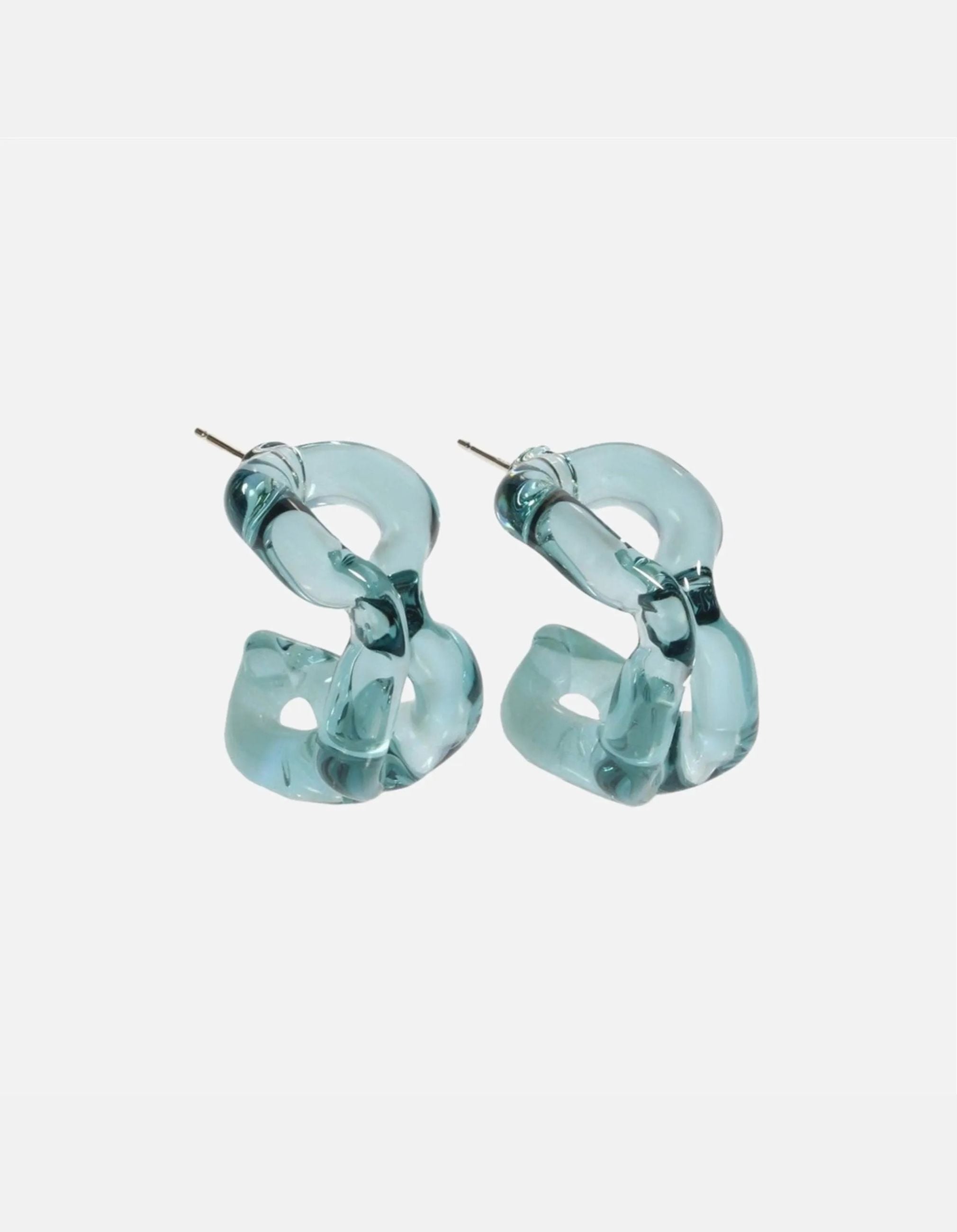 Ribbon Hoop Earrings
