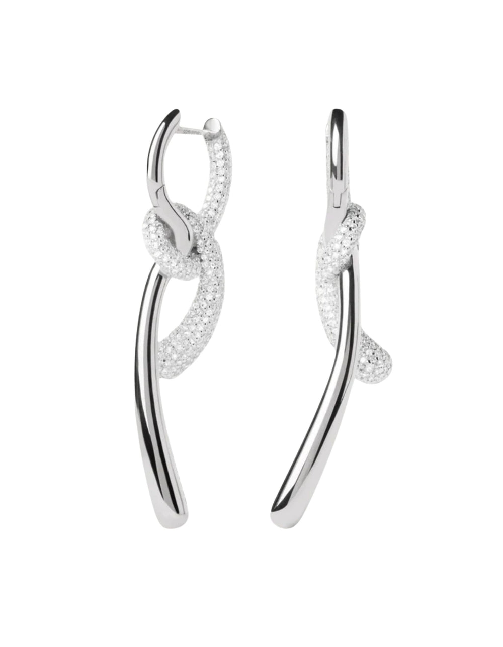 Pavé Twist Hoops