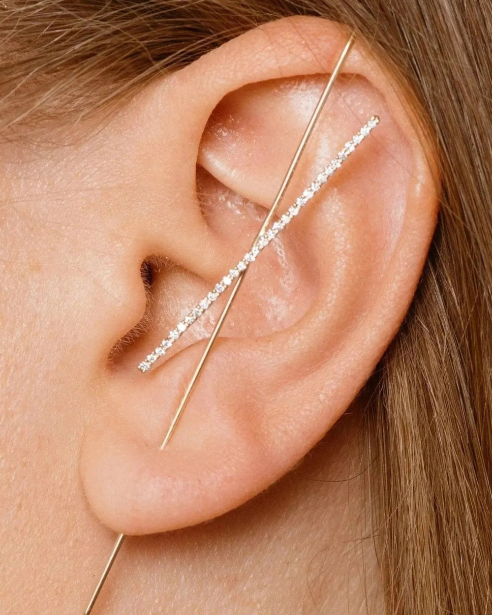 Horizon Needle Earring by Labulgara - At Present Jewelry