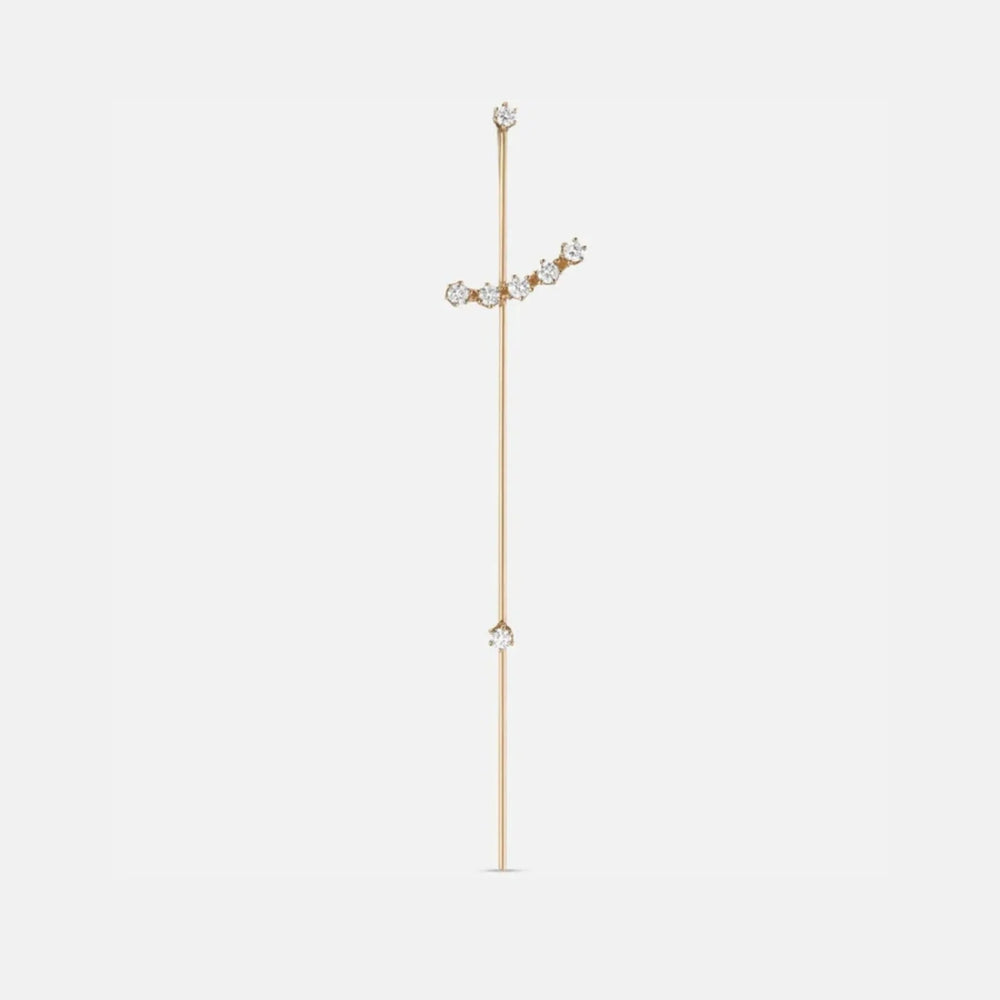 Magic Wand Needle Earring by Labulgara - At Present Jewelry