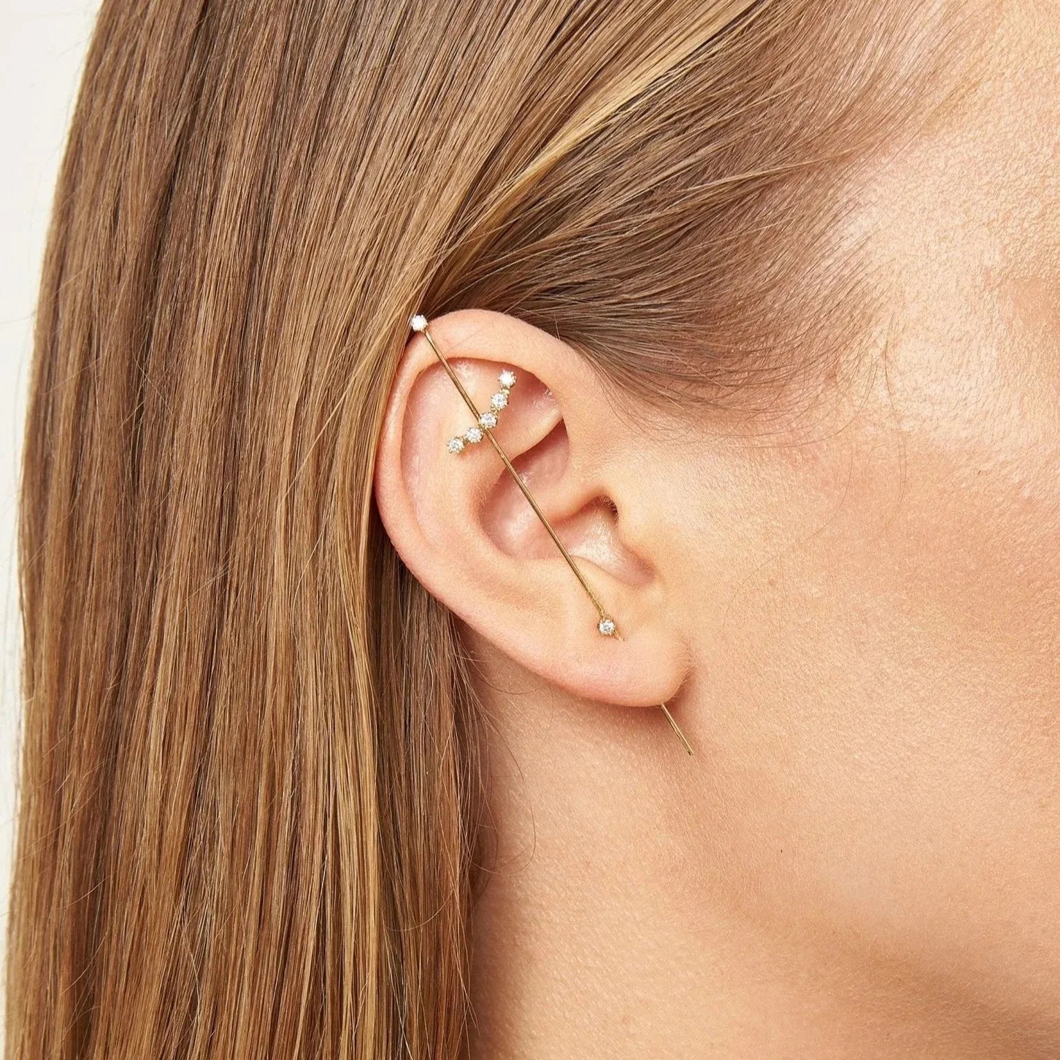 Magic Wand Needle Earring by Labulgara - At Present Jewelry