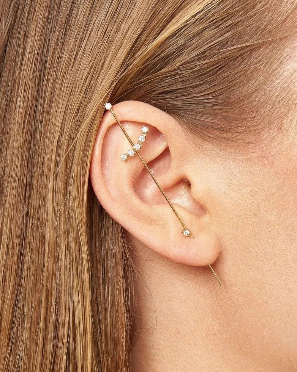 Magic Wand Needle Earring by Labulgara - At Present Jewelry