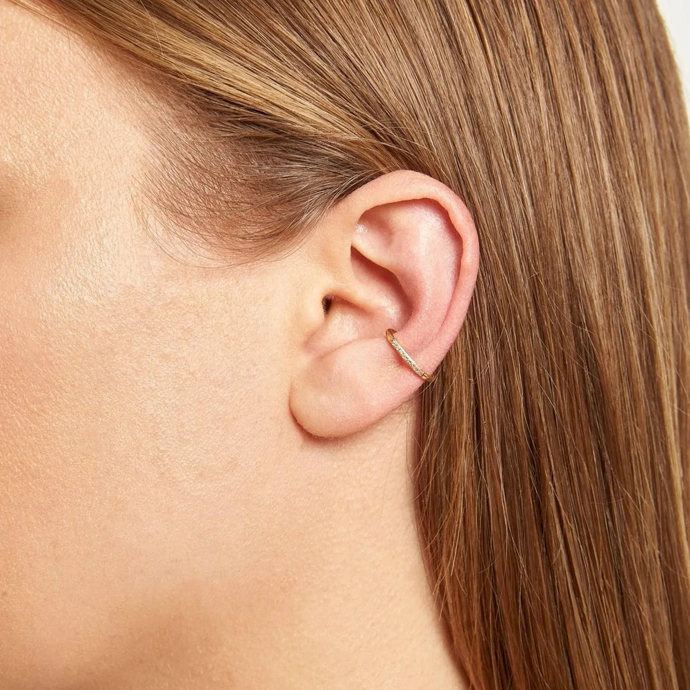 Pave Diamond Billy Cuff Gold Earring by Labulgara - At Present Jewelry