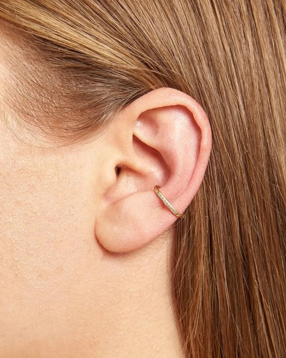 Pave Diamond Billy Cuff Gold Earring by Labulgara - At Present Jewelry