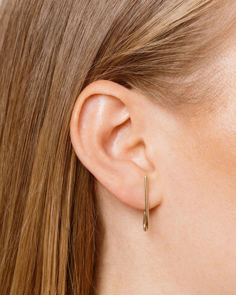 Solid Crusader Earlobe Line Cuff by Labulgara - At Present Jewelry