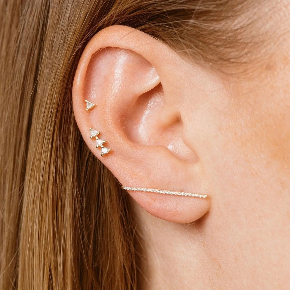 Tiny Trio Stud Earring by Labulgara - At Present Jewelry