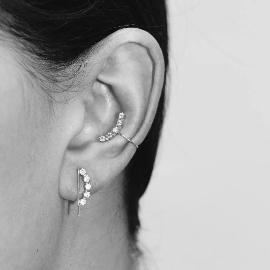 Curved Magic Cuff Earring by Labulgara - At Present Jewelry