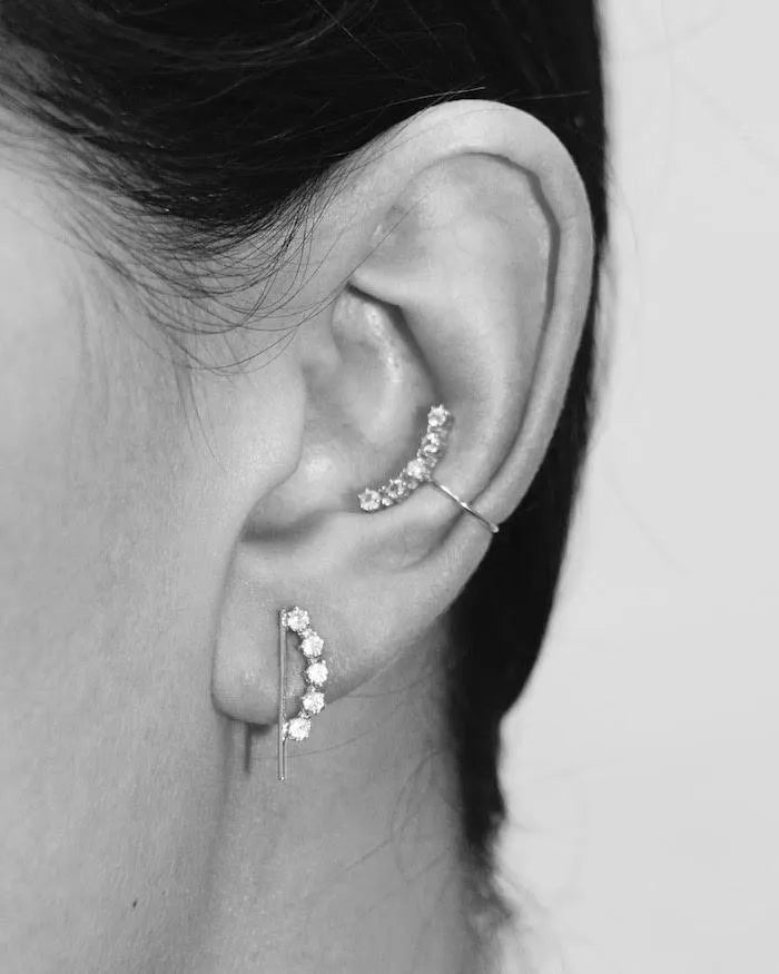 Curved Magic Cuff Earring by Labulgara - At Present Jewelry