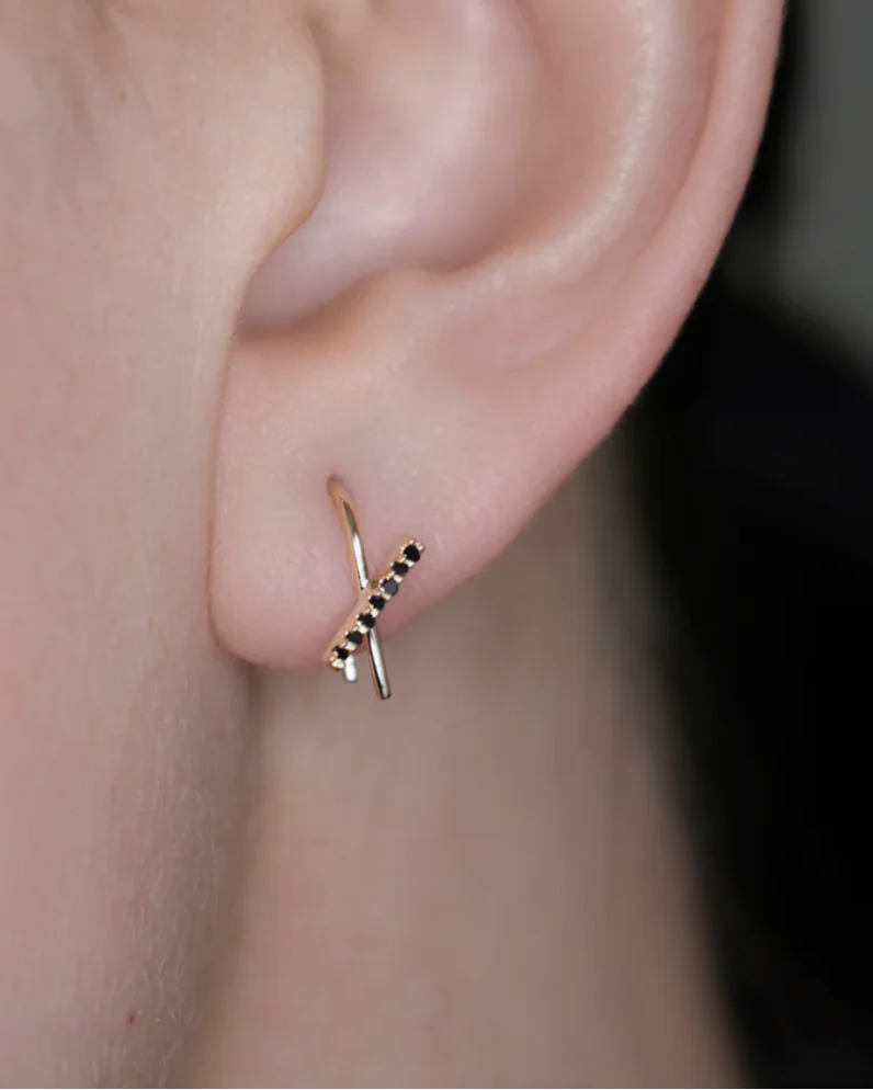 Horizon Mini Thread Earring by Labulgara - At Present Jewelry