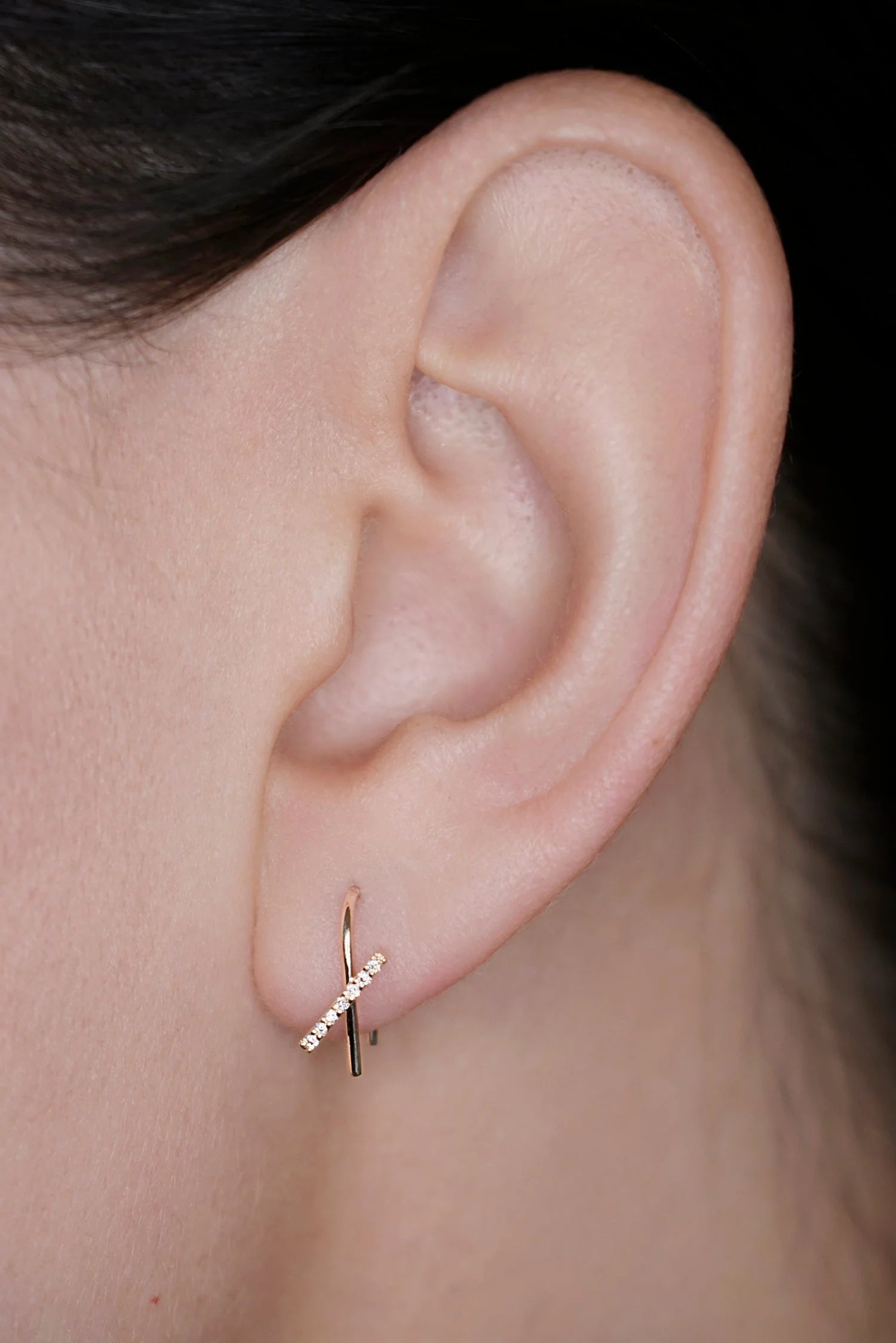 Horizon Mini Thread Earring by Labulgara - At Present Jewelry