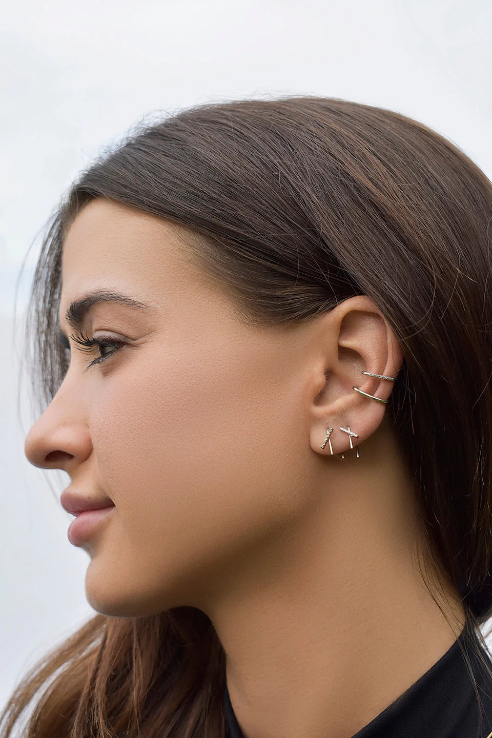 Horizon Mini Thread Earring by Labulgara - At Present Jewelry