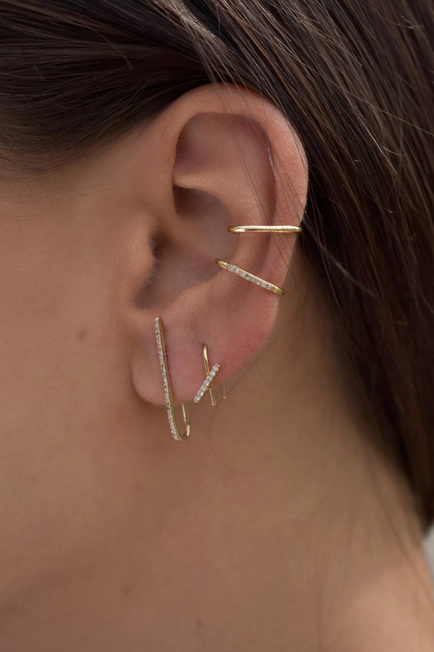 Horizon Mini Thread Earring by Labulgara - At Present Jewelry