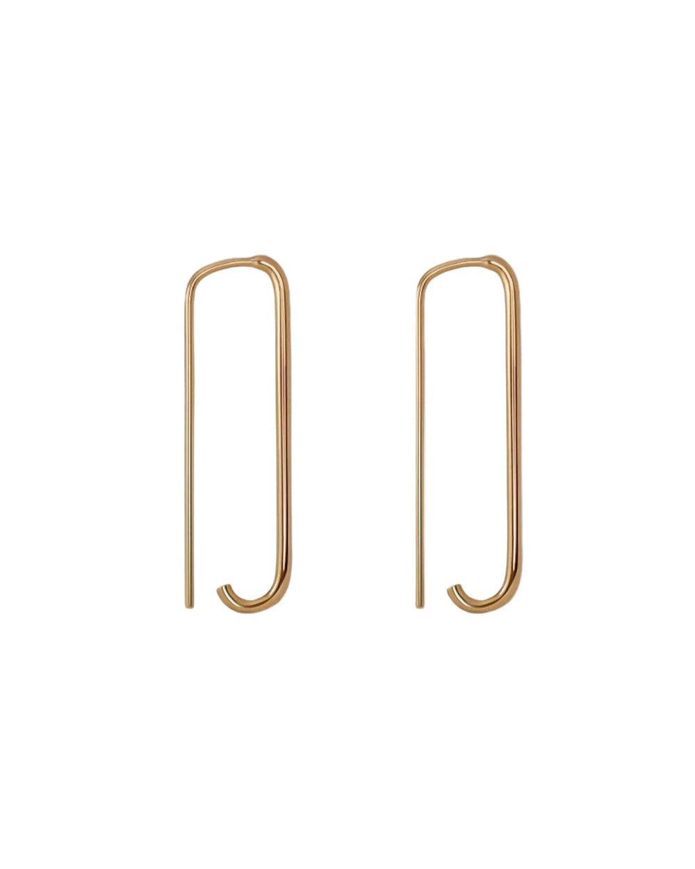 Large Paperclip Earring by Labulgara - At Present Jewelry