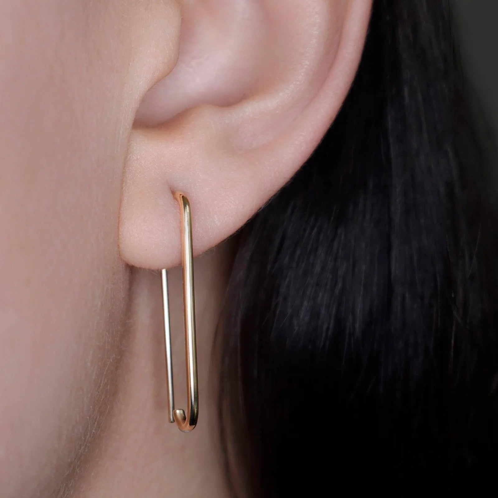 Large Paperclip Earring by Labulgara - At Present Jewelry