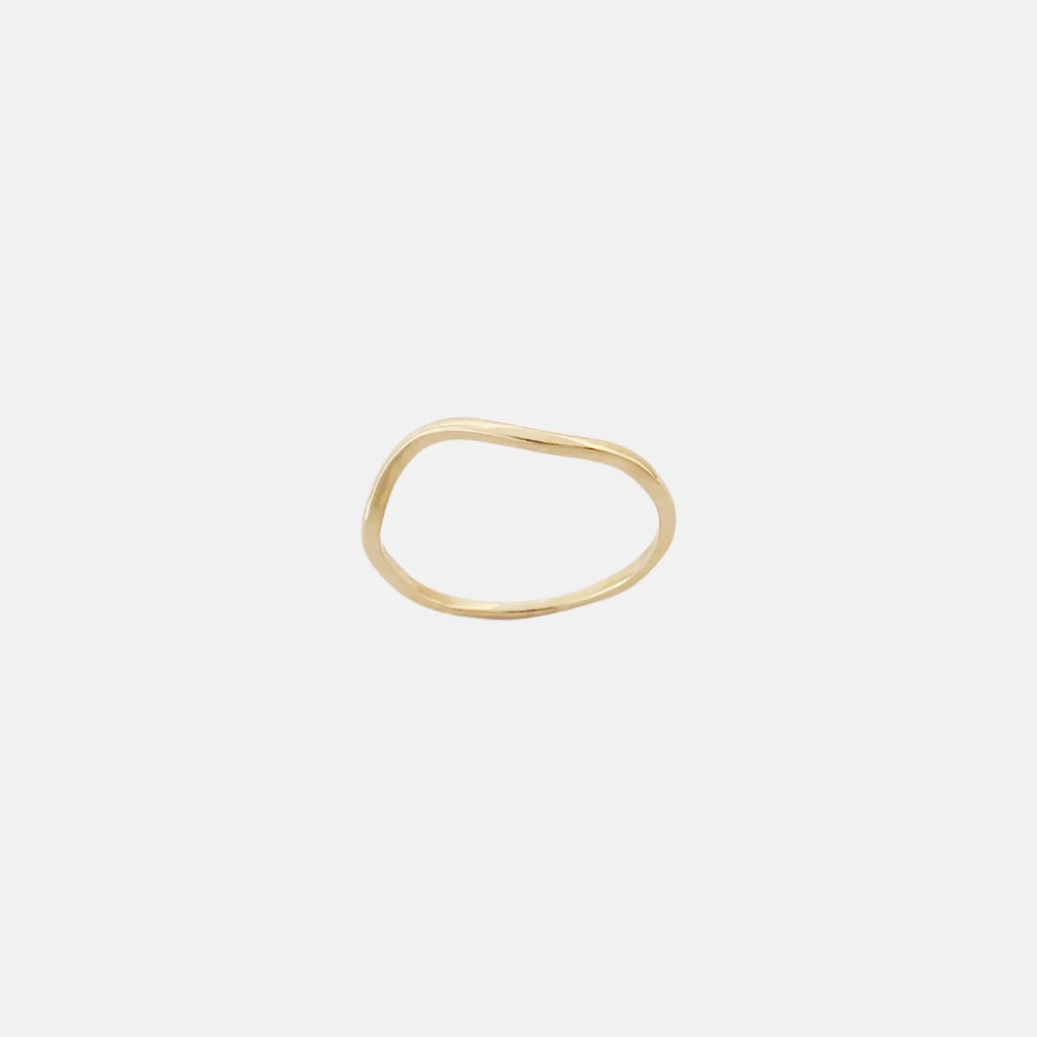 Nalu Plain Wave Band Ring by Labulgara - At Present Jewelry