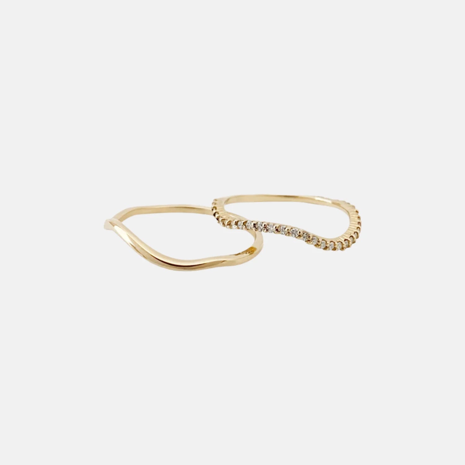 Nalu Plain Wave Band Ring by Labulgara - At Present Jewelry