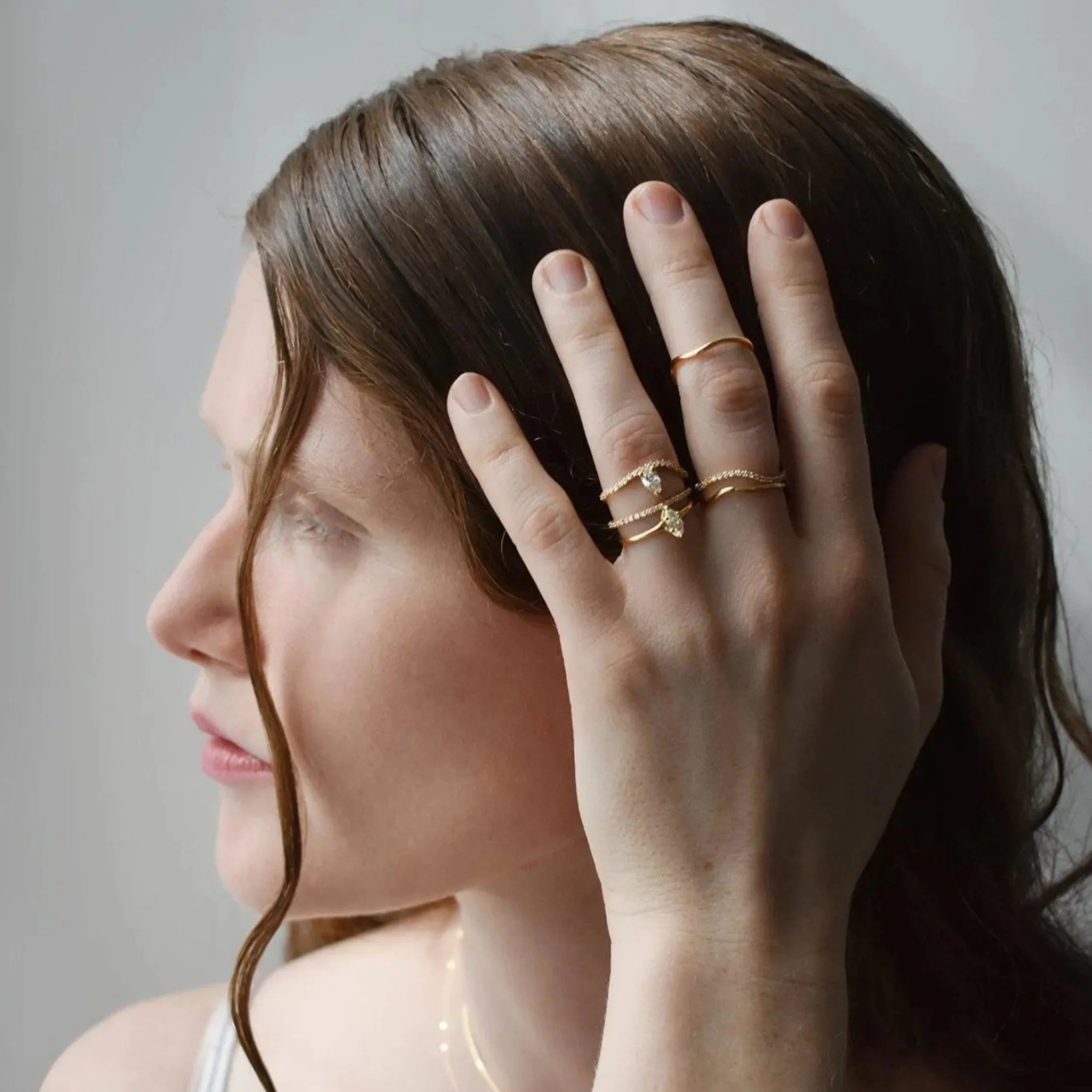 Pave Ocean Wave Diamond Band Ring by Labulgara - At Present Jewelry