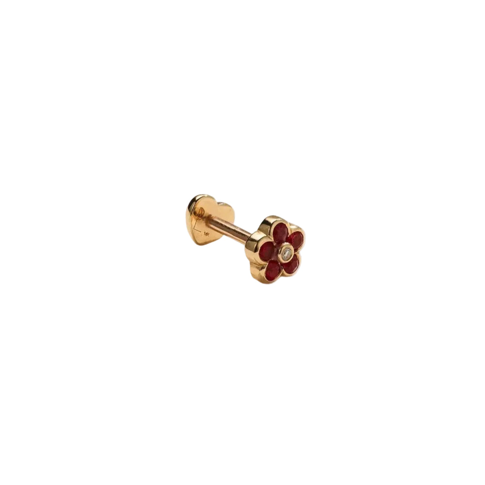 Bezel Flower Stud by Pamela Love - At Present Jewelry