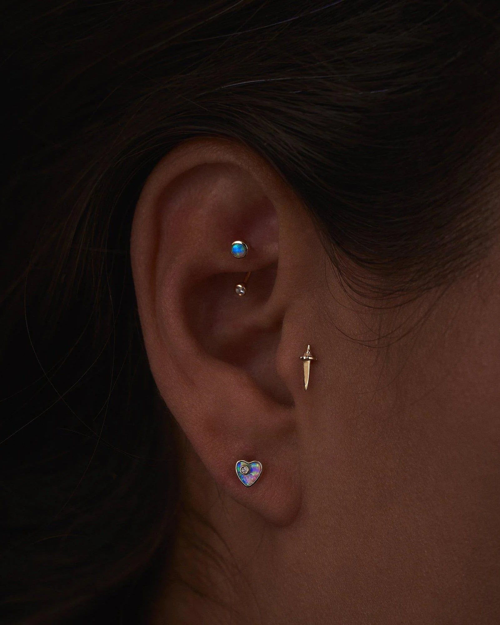 Opal Gravitation Hook by Pamela Love - At Present Jewelry