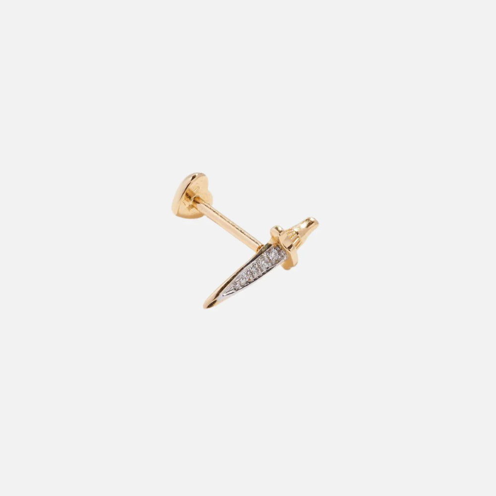 Dagger Pave Stud, Gold by Pamela Love - At Present Jewelry