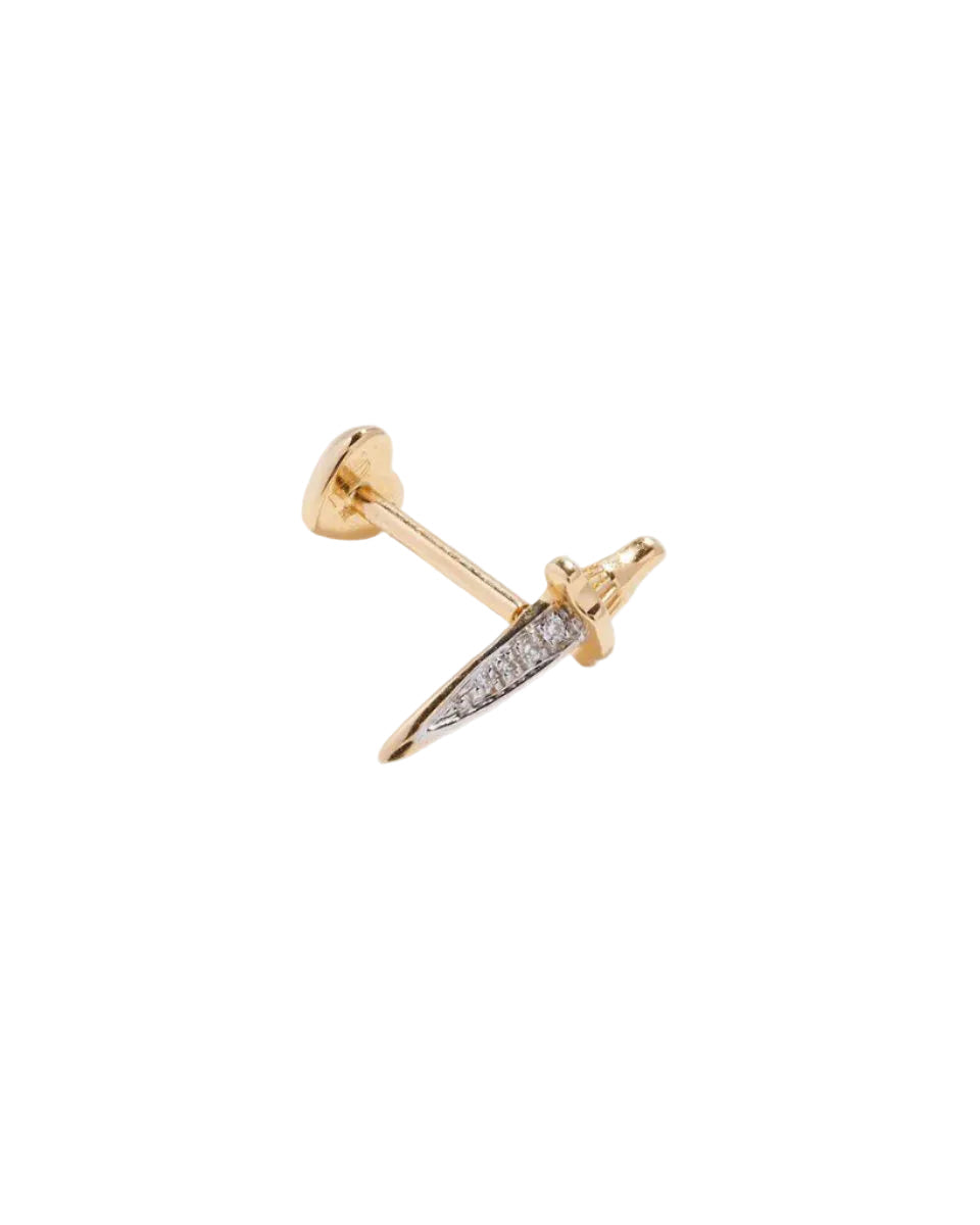 Dagger Pave Stud, Gold by Pamela Love - At Present Jewelry