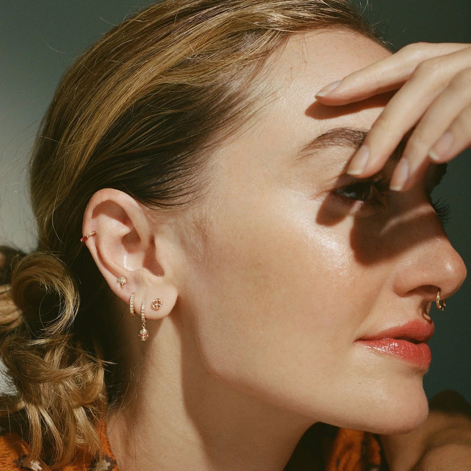 Tiny Pavé Mushroom Stud by Pamela Love - At Present Jewelry