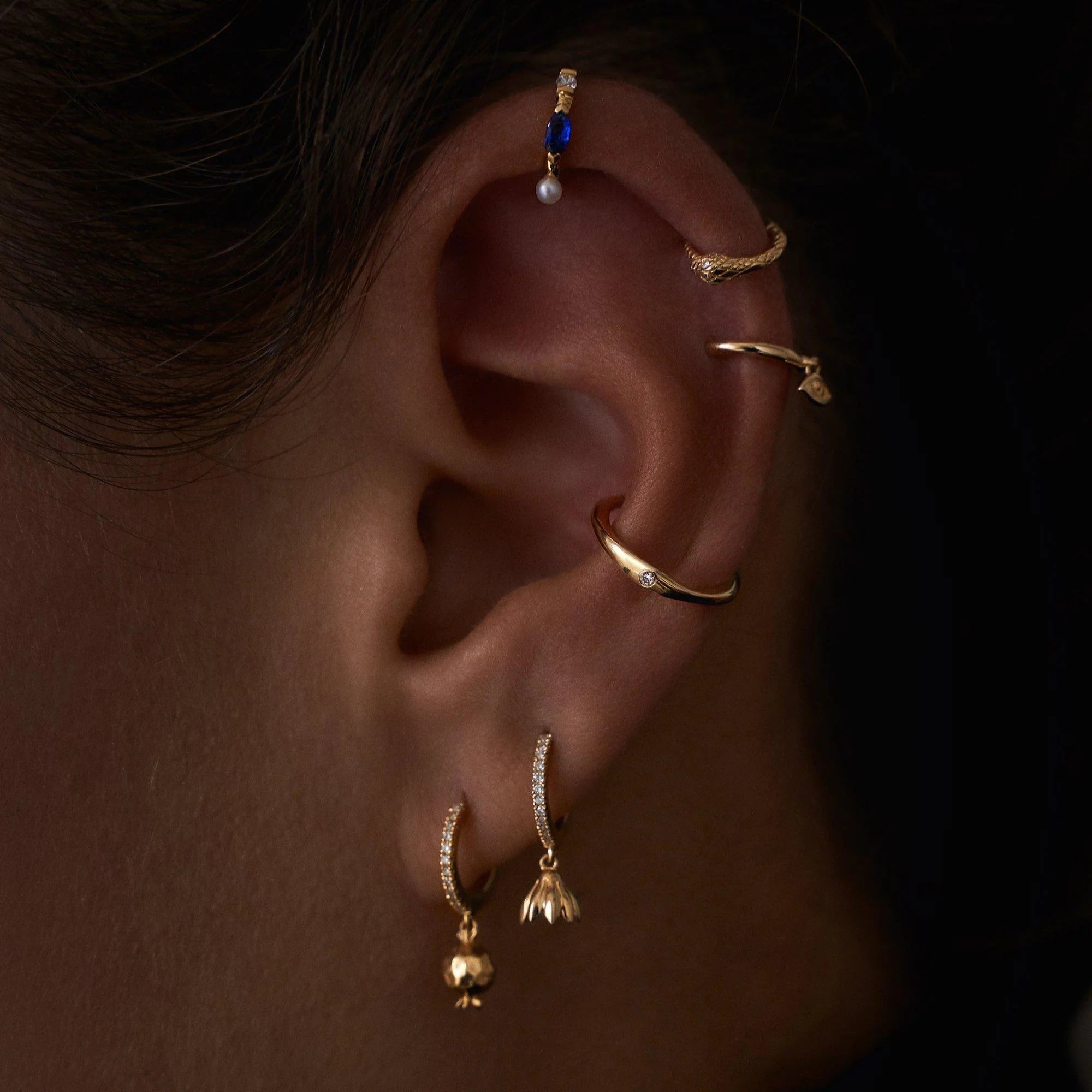 6mm Serpent Clicker, Gold by Pamela Love - At Present Jewelry