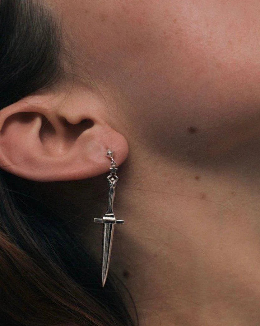 Dagger Earrings, Silver by Pamela Love - At Present Jewelry