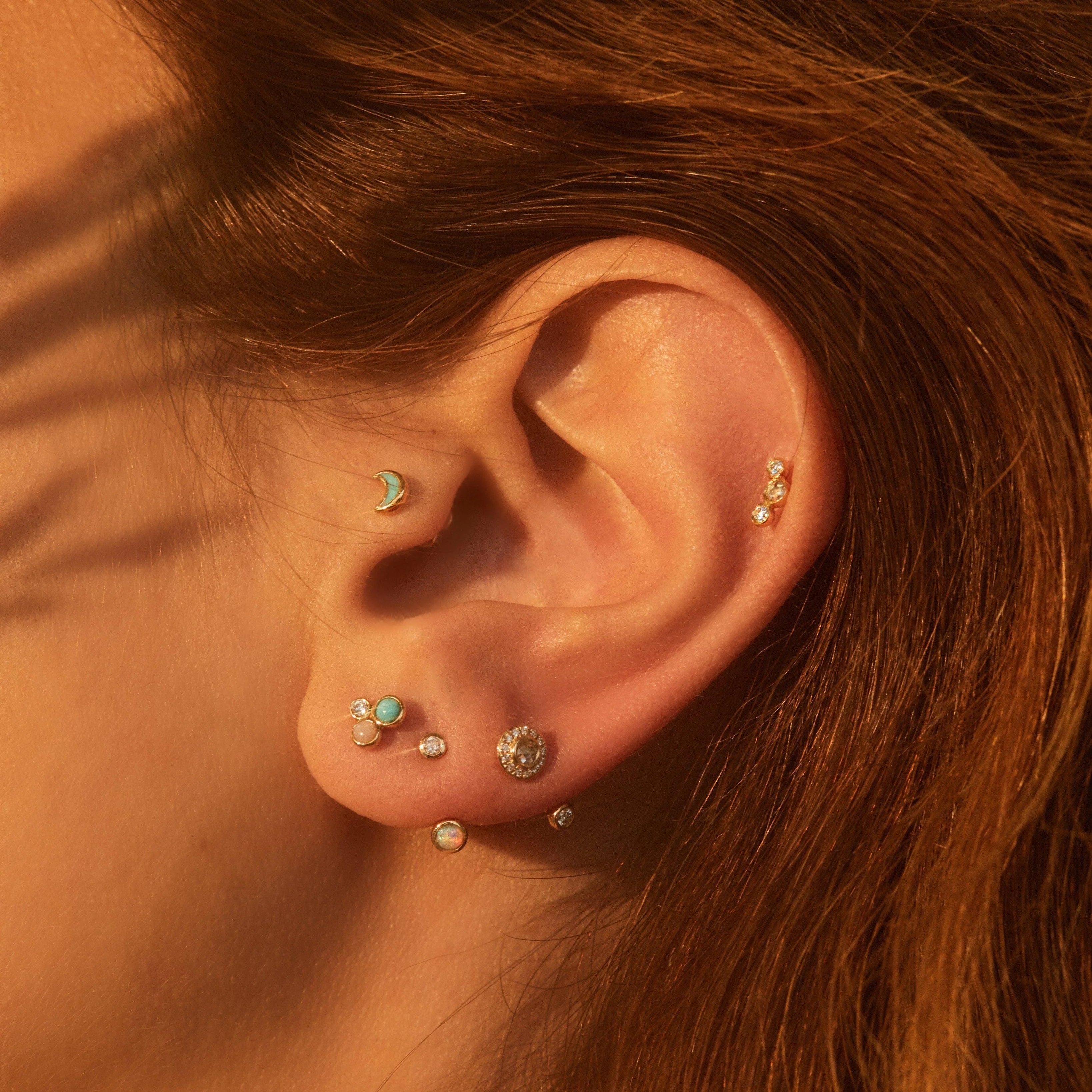 Moon Stud by Pamela Love - At Present Jewelry